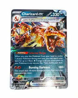 Charizard ex Tera Full Art 054/091 PAF Paldean Fates Pokemon Card NM/M - Image 1
