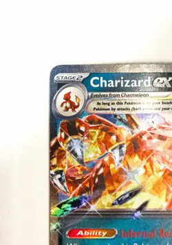 Charizard ex Tera Full Art 054/091 PAF Paldean Fates Pokemon Card NM/M - Image 4