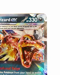 Charizard ex Tera Full Art 054/091 PAF Paldean Fates Pokemon Card NM/M - Image 5