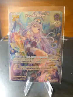 Hololive official card game Koseki Bijou UR hBP04-066 NM English - Image 1