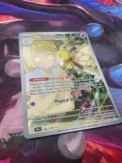 🐝 Pokemon Card Lillie's Ribombee Journey Together IR NM 164/159 NM🐝 - Image 3