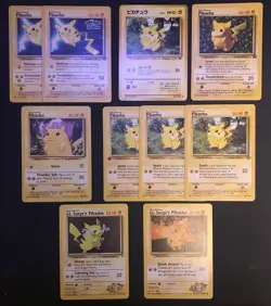 ✨ VINTAGE 1996 1999 2000 Pokemon 🐯 PIKACHU Lot of 10 Cards 🔥 - Image 1