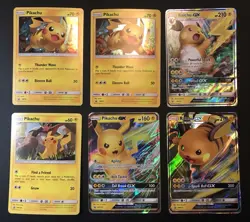 ✨ 2017 2019 Pokemon 🐯 HOLO & Black Star PROMO PIKACHU Lot of 6 Cards 🔥 - Image 1