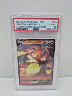 Lance's Charizard V - Promo SWSH: Sword & Shield Promo Cards SWSH133 PSA 10 - Image 1