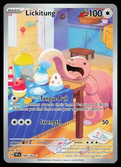 Lickitung 180/162 Holo Illustration Rare Temporal Forces Pokemon Card - Image 1