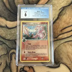 Mew POP Series 5 Holo 3/17 Inverted Back Error CGC 6 Pokemon Card Delta Species - Image 1