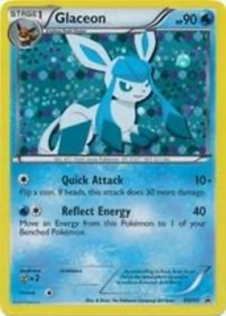 ❄❄❄Glaceon BW90 Black Star Promo 2013 Holo Rare Pokemon Card TCG SWIRL - Image 1
