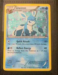 ❄❄❄Glaceon BW90 Black Star Promo 2013 Holo Rare Pokemon Card TCG SWIRL - Image 2