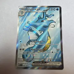 Pokemon TCG Kingdra ex Shrouded Fable 080/064 Full Art Ultra Rare Holo Card - Image 1