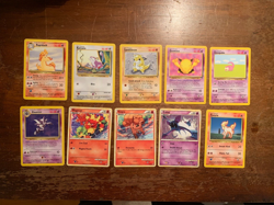 10 VINTAGE Rare Pokemon Cards from Various Classic Sets!! - Image 1