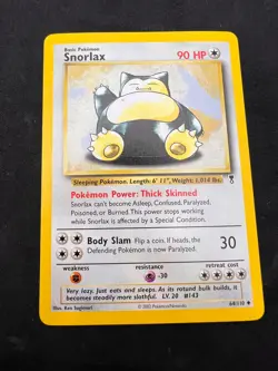 Snorlax 64/110 Non Holo Uncommon Legendary Collection Pokemon WOTC LP/NM - Image 1