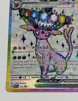 Pokemon TCG Espeon EX Prismatic Evolutions Promo 175 Full Art Near Mint - Image 2