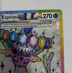 Pokemon TCG Espeon EX Prismatic Evolutions Promo 175 Full Art Near Mint - Image 4