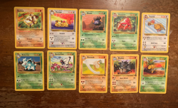 10 VINTAGE Pokemon Cards from Various Classic Sets!! - Image 1
