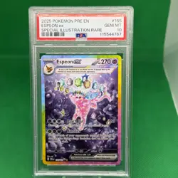 2025 POKEMON PRISMATIC EVOLUTIONS SPECIAL ILLUSTRATION RARE ESPEON EX PSA 10 - Image 1