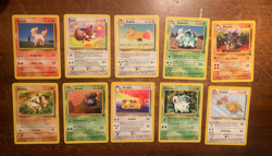 10 VINTAGE Pokemon Cards from Various Classic Sets!! - Image 1