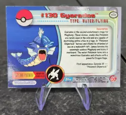 2000 Topps Pokemon Series 3 Foil #130 Gyarados TV Animation NM - Image 2
