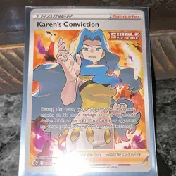 The Pokemon Company Karen's Conviction 193/198 Chilling Reign Full Art Holo - Image 1