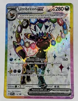 Pokemon TCG Umbreon EX Prismatic Evolutions Black Star Promo 176 Holo Rare - Image 1