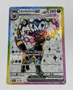 Pokemon TCG Umbreon EX Prismatic Evolutions Black Star Promo 176 Holo Rare - Image 2