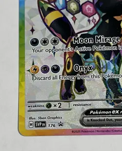 Pokemon TCG Umbreon EX Prismatic Evolutions Black Star Promo 176 Holo Rare - Image 3