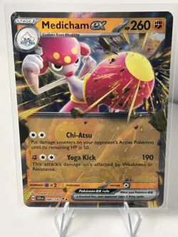 Medicham ex 080/142 Double Rare Stellar Crown Pokemon - Image 1