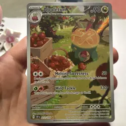 Pokemon TCG Appletun Illustration Rare Full Art 211/191 Sv08 Surging Sparks NM - Image 1