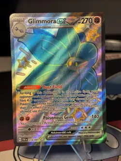 GLIMMORA EX 218/091 PALDEAN FATES POKEMON (SHINY SPECIAL ILLUSTRATION RARE, NM) - Image 1