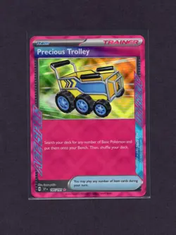 Precious Trolley Ace Spec 185/191 SV08: Surging Sparks Holo Pokemon - Image 1
