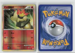 Cyndaquil #61/123 Heartgold Soulsilver Reverse Holo Pokemon TCG MP - Image 3