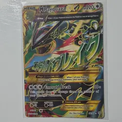 Pokemon TCG M Rayquaza EX 98/98 XY Ancient Origins Ultra Rare Full Art Holo - Image 1