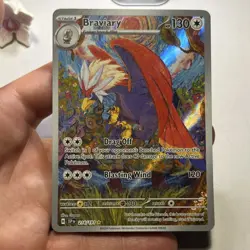 Pokemon TCG Braviary Illustration Rare Holo 214/191 Sv08 Surging Sparks NM - Image 1