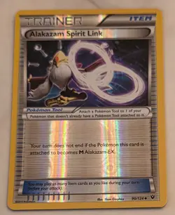 Alakazam Spirit Link Pokemon Reverse Holo XY Fates Collide 90/124 - Image 1