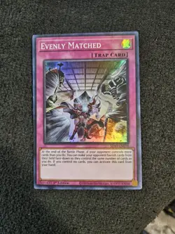 Evenly Matched - SDBT-EN038 - Super Rare 1st Edition yugioh - Image 1