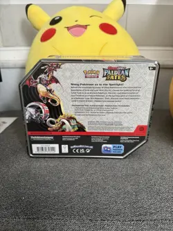 Pokemon TCG Scarlet and Violet Paldean Fates Iron Tread ex Tin - Factory Sealed - Image 4