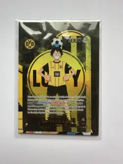 ONE PIECE x BVB Dortmund Promo Card ST13-003 Monkey D. Luffy Ruffy sealed TCG - Image 1