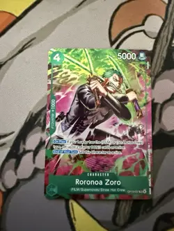 One Piece OP15 Roronoa Zoro OP13-037 TR Foil - Adventure On Kami's Island Eng - Image 1