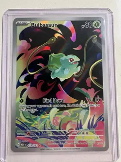 Pokemon Bulbasaur Me01 Mega Evolution Rare Full Art Holo 133/132 80HP Eng - Image 1