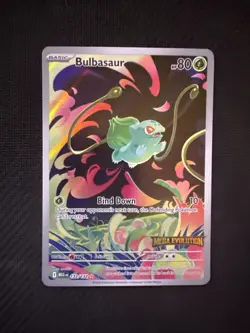 Pokemon Bulbasaur 133/132 Me01 Mega Evolution Illustration Rare Holo Stamped - Image 2