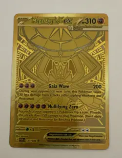 Pokemon Mega Zygarde ex Gold Hyper Rare 124/088 Perfect Order NM - Image 1