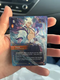League of Legends Yone Blademaster Card (Overnumberd) 233/221 English Standard - Image 1