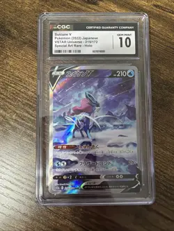 CGC 10 Suicune V 215/172 SAR VSTAR Universe s12a Pokemon Card - Image 1