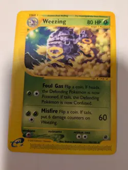 Weezing Expedition Series 70/165 Non Holo Pokemon TCG Card Vintage - Image 1