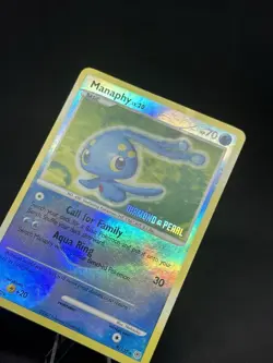 Pokemon TCG Manaphy 9/130 Diamond and Pearl Reverse Stamp Holo Card - Image 2