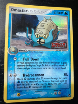 Pokemon Omastar 20/108 Revers Holo Ex Power Keepers Pokemon Card Stamped VG/MP - Image 1