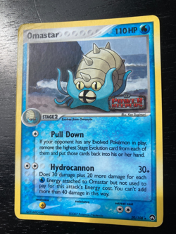 Pokemon Omastar 20/108 Revers Holo Ex Power Keepers Pokemon Card Stamped VG/MP - Image 2