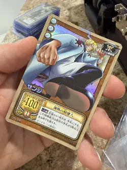 Sanji ONE PIECE Holo Carddass Trading Card Game TCG Anime Bandai Japan LK-C03 - Image 1