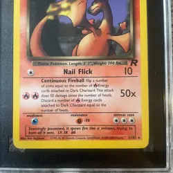 2000 Dark Charizard #21 SGC 7 Vintage Pokemon Card Graded Encapsulated Slab RARE - Image 3
