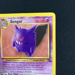🔥 Gengar 20/62 Unlimited Non-Holo Rare LP | WTOC Fossil 1999 Pokemon Card - Image 5