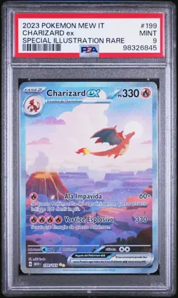 Pokemon Card Charizard EX MEW 199/165 Pokemon 151 Italian - PSA 9 MINT - Image 1